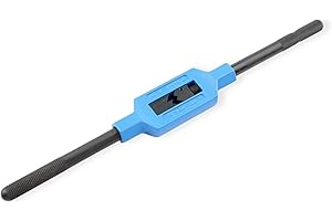 GSR Silver Windeisen DIN 1814 verstellbar, Handgewindebohrer (Gr.0 | M1 - M8), Spannbacken aus Werkzeug-Stahl, Vierkant-Aufnahme, Gewindeschneider Set Zubehör