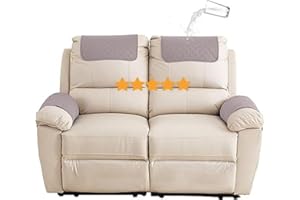 ILIEMAO Funda para reposacabezas para muebles，Antideslizante Cubierta del Brazo sofá, silla reclinable Brazo protector，cabeza funda protectora de sofá，Fundas de sillón Cubiertas de protección Moderno ( Color