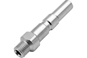 DERASL 1/4" Stainless Steel Pressure Washer Coupler Foam Cannon Adapter - Compatible with Nilfisk Alto/KEW/Kranzle/WAP High Pressure Washers
