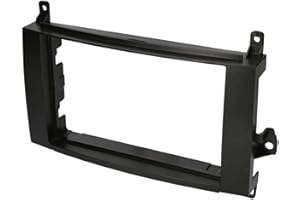 Audioproject A300- Façade autoradio Universel 2 DIN Compatible avec: Mercedes Benz A Klasse W169 - B Klasse T245 - Viano Vito W639 - Noir