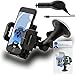 Price comparison product image Black Multi-Directional Dashboard / Windscreen, Case Compatible (Use with or without your existing case!) Clip On Suction Mount In Car Holder with 1000 mAh [1A] MicroUSB In Car Charger For Samsung M7500 Emporio Armani
