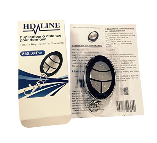 HD-LINE hormann hsm4/2 – Marantec Type302 Garagentoröffner Fernbedienung Remote Control Handsender 8 - 3