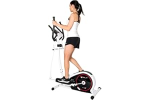 ‎CHRISTOPEIT SPORT GERMANY Christopeit Sport Crosstrainer CT 3 Silber – Ellipsentrainer - 8-stufiger Widerstand, Pulsmessung, 7kg Magnetbremssystem