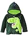 COCM10 Baby Boys Jacket Coats Kids Dinosaur Coral Fleece Hoodies Toddler Winter Outerwear UK Size 1-6 Years
