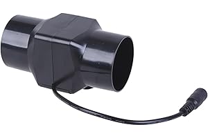KAARUISI Ventilateur extracteur d'air puissant en ligne 12 V 6 W souffleur de conduit 50 mm pour atelier sous-sol tente