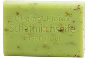 KIPOZI Florex Schafmilchseife 100 g Stück Seife Schafmilch Naturseife (Eisenkraut)