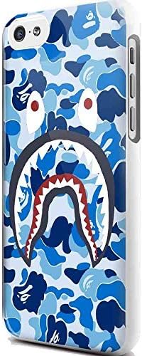 Bape Shark Camo Army for Iphone and Samsung Galaxy Tpu Case (Iphone 5/5s White)