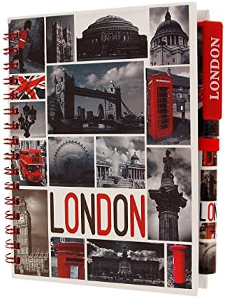London Places Design hard Cover Notepad & Pen Souvenir/Memento SC1394