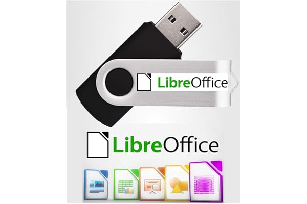 LibreOffice 2026 Home – Étudiant – Professionnel – Business | Compatible avec Microsoft Office Word Excel PowerPoint | Logiciel sur clé USB pour PC Windows 11 10 8 7 Vista XP 32/64 bits macOS + GUIDE