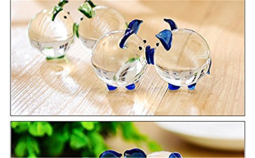 Kristall Paar Porzellan Glas niedlichen Lucky Pig Craft Creative Geschenke - 3
