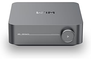 WiiM Amp Pro: Amplificador de Streaming Multiroom | Compatible con Google Cast, Alexa | HDMI, Control por Voz | Reproduce Desde Spotify, Amazon Music, Tidal y más - Gris Oscuro