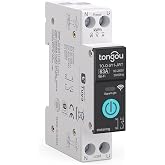 TONGOU DIY 1P+N Hutschriene WiFi Smart Switch | 63A WLAN Smart Relay | Remote Control by iOS/Android TUYA/Smart Life App | Fo
