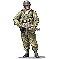 Tamiya 300036304-1:16 WWII Figure German Infantry Soldier Winter, Unpainted