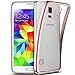 Produktbild SMART LEGEND Samsung Galaxy S5 Weiche Silikon Hülle Kratzfeste Plating Case Weiche Silikon Hülle TPU Bumper Transparent Handyhülle Durchsichtig Schutzhülle Backcover Crystal Kirstall Clear Etui Ultraslim Glatt Handytasche Silicon Protective Cover Flexible Dünne zurück Schale - Rosegold