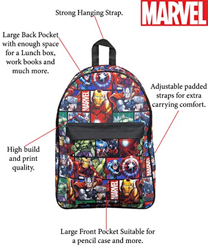Sac à Dos Marvel Avengers Enfant École Thor Captain America Hulk Iron Man Sac Vacances