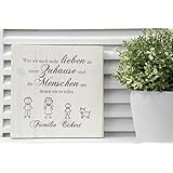 Holzschild Familie - personalisiert