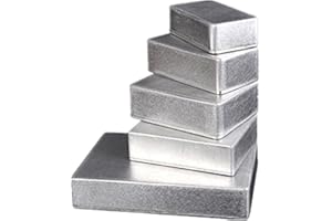 RANRAO 1Pc Aluminum Project Enclosure Box, Effect Aluminum Box Metal DIY Project Corrosion-proof Waterproof Electric Case Instrument Enclosure Project Box(1590XX （145x121x39mm）)