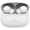 PHILIPS TAT1150WT/94 Premium Wireless Earbuds with ANC,Quad Mic ENC,Up to 55 Hr Playtime, 13mm Neodymium Drivers,Multipoint, ergonomically Designed,IPX5 Water Resistance,Fast Charging(Bright White)