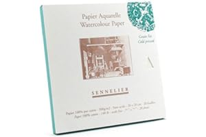 Sennelier Bloc de papier aquarelle 20,3 x 20,3 cm