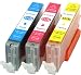 Produktbild Druckerpatronen Tintenpatronen kompatibel für Canon CLI-551XL Cyan / Magenta / Yellow 3er Farben SET CC Serie mit Chip und Füllstandsanzeige geeignet für CLI551 CLI551XL Canon PIXMA MG5450 MG5550 MG5650 MG6350 MG6450 MG6650 MG7150 MX725 MX925 IP7250 IX6850