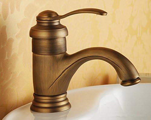 European antique faucet/All copper wire drawing Single lever washbasin faucet hot and cold/Teapot faucet-A