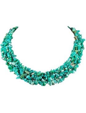 Wunderschöne Amerika-Amazonit Splitterkette mehrreihig