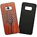 Produktbild Galaxy S8 Hülle Holz, GoldCome Holzhülle aus Holz und PC Handy Cover Schutzhülle für Samsung Galaxy S8 Protective Hardcase mit Holzschnitt Muster-Traumbaum