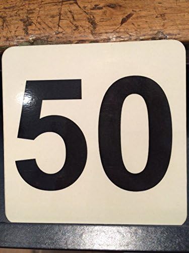 SCRABBLE STYLE NUMBER in a COASTER 50 FIFTY BIRTHDAY