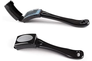 Portdance Cepillo para suelas de piel rugosa con protección, Negro