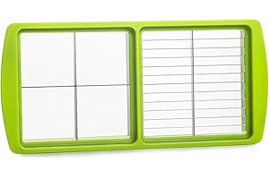Genius Nicer Dicer - Affettaverdure intelligenti, 2 in 1, 5 x 30, 30 x 30 mm, ricambio per affettaverdure e verdure a cubetti, a strisce