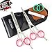 Produktbild Black Friday Verkauf! Professionelle Haarschere - Japanische Stahl-Set Friseur Salon Schere 5,5 "- Haarschneide-und Trimmen Schere in Silber Farbe - Friseurschere + Ledertasche