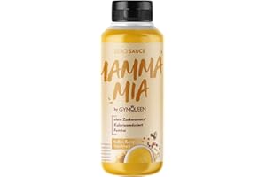 GymQueen Mamma Mia Sauce Zéro, à teneur réduite en calories, sans graisse & sans sucre ajouté, pour affiner les plats ou comme vinaigrette, végétarienne, Curry Indien