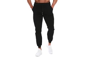HOOD CREW Pantalones de Chándal de Gimnasio para Hombre Joggers Deporte Pantalones para Correr con Bolsillos