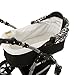 Milk Rock Baby Macano S Pram & Pushchair with 3 frame colors (car seat, raincover, mosquito net, swivel wheels) MO56 White / Pepper & Salt