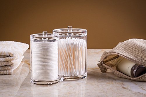 Vencer Clear Cotton Ball & Swab Organizer