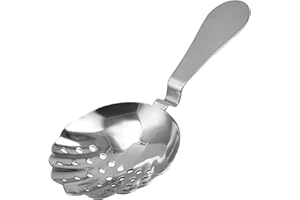 Faderr Julep Sieb aus Edelstahl zum Mischen von Minzjuleps und anderen Cocktails für Barkeeper-Werkzeuge (Silber)