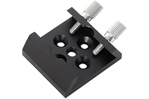 Oniissy Schwalbenschwanz-Basis für Finder-Zielfernrohr, Aluminiumlegierung, optisches Teleskop-Finderscope-Halterung, Teleskop-Finderscope-Halterung, Schwalbenschwanzschlitzplatte (schwarz)