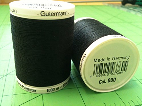 Gütermann enthältl Gewinde, Polyester, Schwarz, 1000 m