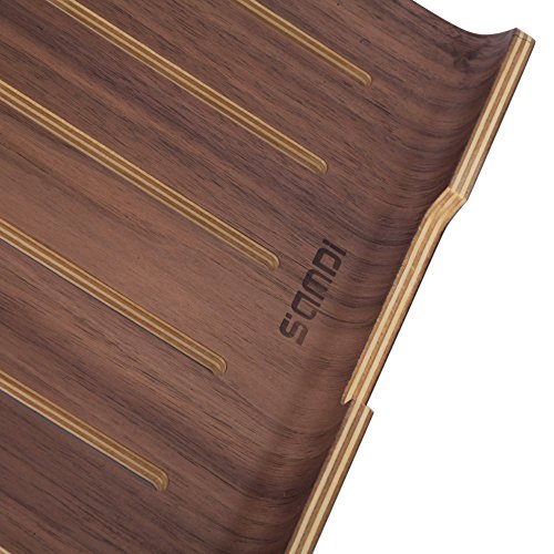 SAMDI Hölzerne Kühlung Ständer | Universal Elegante Halter Halterung Dock aus Holz für MacBook Air/Pro Retina-iPad Pro Tablet Laptop PC Notebook(Braun) - 8