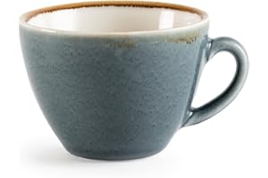 Olympia Kiln Cappuccino Cup - Ocean - Porcelain - 230 ml 8 Oz - 6 pc