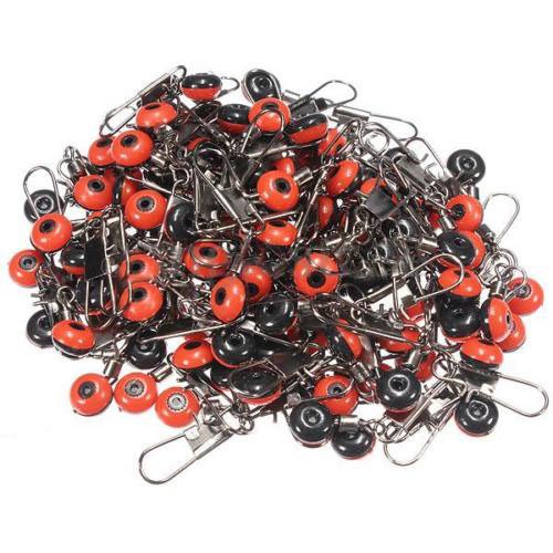 TOOGOO(R) 100X Schnelle Perlen Laufwirbel Wirbel Sicherheitskarabiner Posen Adapter Neu - 3