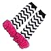 Pinkyee Little Girl'S Chevron Leg Warmers Black