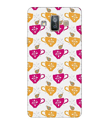 Printfidaa Samsung Galaxy J7 Duo Back Cover Yellow And Pink