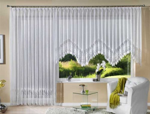 Jacquard Bogen Store , Fertig Gardine, 180×300 - 2