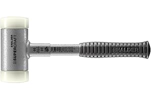 Halder Supercraft - Maza anti rebote (mango metálico, 325 mm, diámetro de 60 mm)