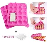 Lieferumfang: 1*Lollipop Cake Pop Form (20 Formen) und 120 Sticks. Es kommt mit allem, was Sie brauchen, um jedes Mal perfekte Cake Pops zu kreieren.