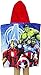 Produktbild Badetuch Bademantel Kapuzen Poncho für Kinder Baumwolle – wählbar: Cars Avengers Mickey Paw Patrol Spiderman Ninja Superman – tolles Geschenk für Jungen, Avengers, 50x100 cm
