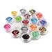 More Care 18 Colors Nail Art Glitter Set Big Hexagon Sequins Decoration for Gel Polish