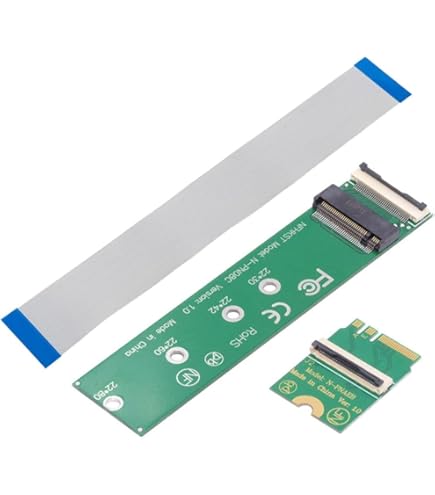 WiFi M.2 Key A E to M.2 NVME Adapter Card NGFF Key M Expansion Card Solt Socket for NVME PCI Express SSD Port 2230 2242 2280 WiFi M.2 Key A E to M.2 NVME Adapter Card NGFF Key M Expansion Card Solt Socket for NVME PCI Express SSD Port 2230 2242 2280