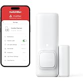 SwitchBot kontak sens&ouml;r&uuml; ve kapı alarmı, kapı ve pencereler i&ccedil;in kablosuz akıllı ev g&uuml;venlik sens&ouml;r&uuml;, SwitchBob Hub Mini, Ale